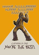 Star Wars verjaardagskaart Chewbacca